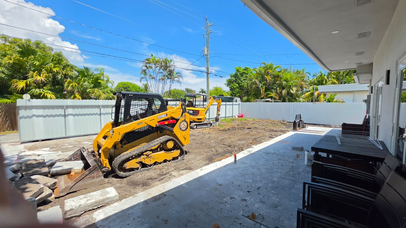 2Bro Construction equipment on a Miami jobsite